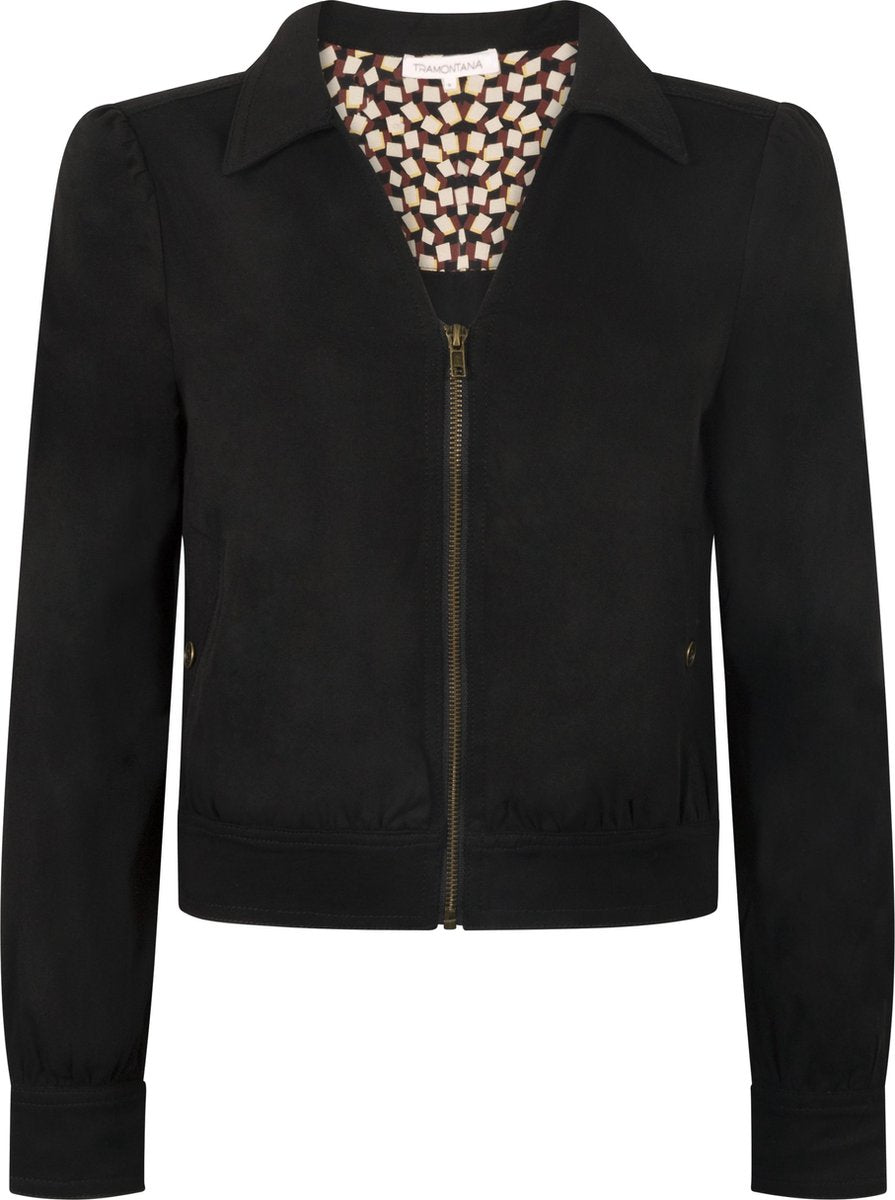 Tramontana | Jacket met Ritssluiting | Black | Maat XL