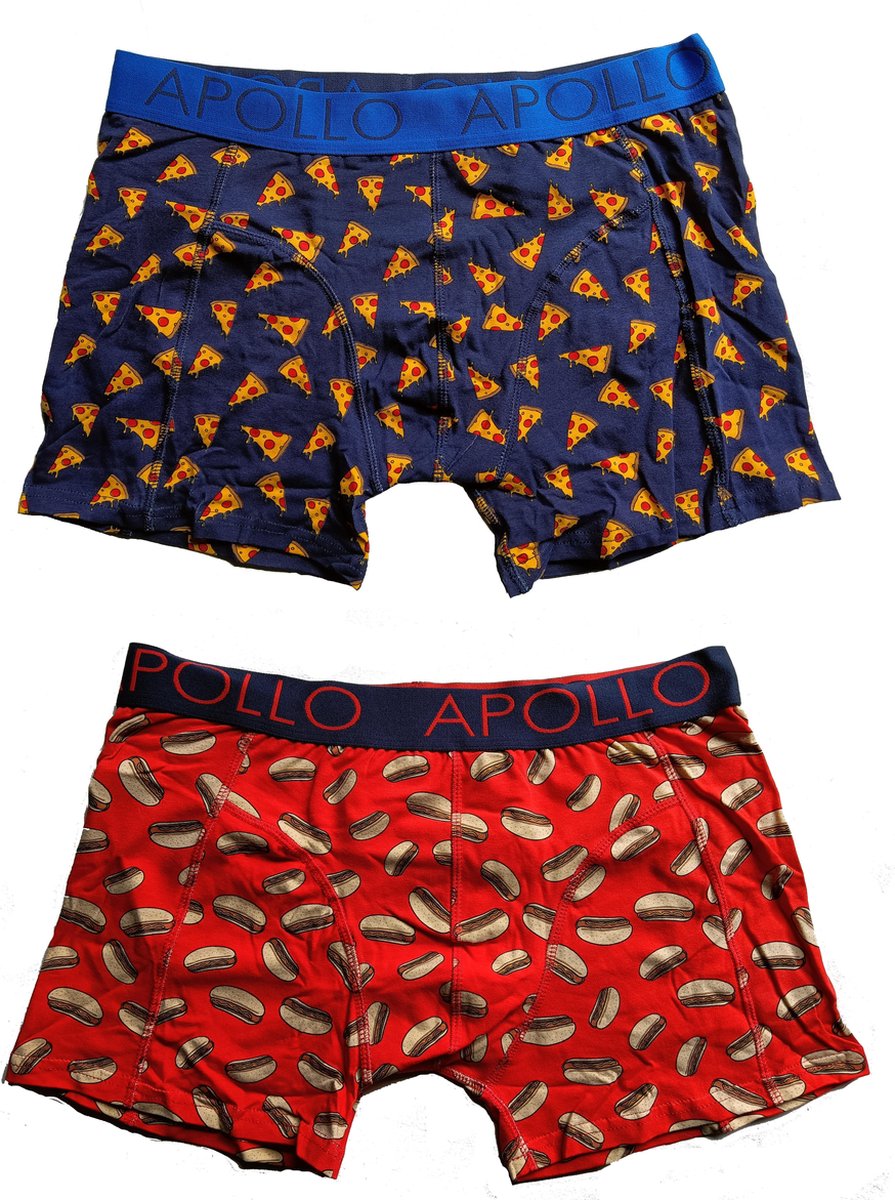 Apollo - boxershort heren - 2 - Pack - Print - Maat XL