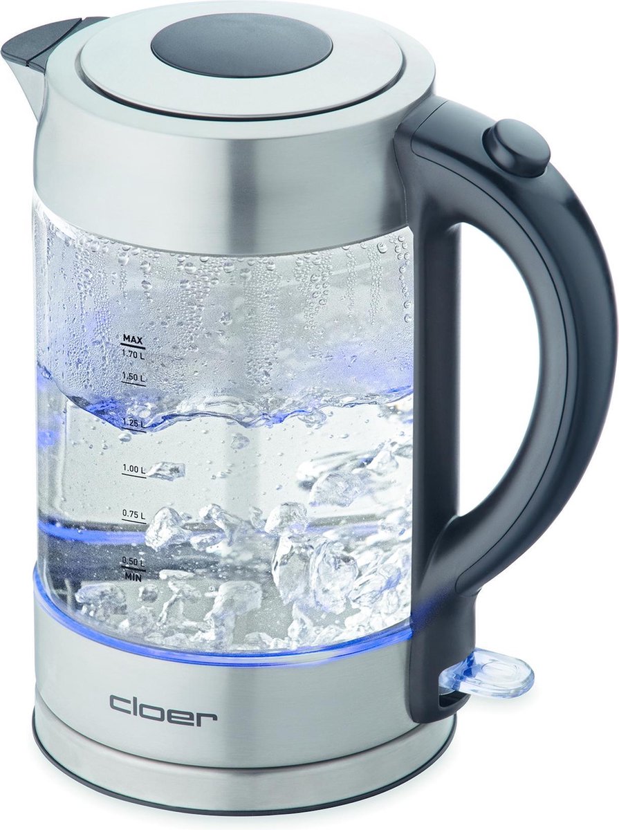 Cloer 4429 Waterkoker 1.7L 2200W RVS/Glas