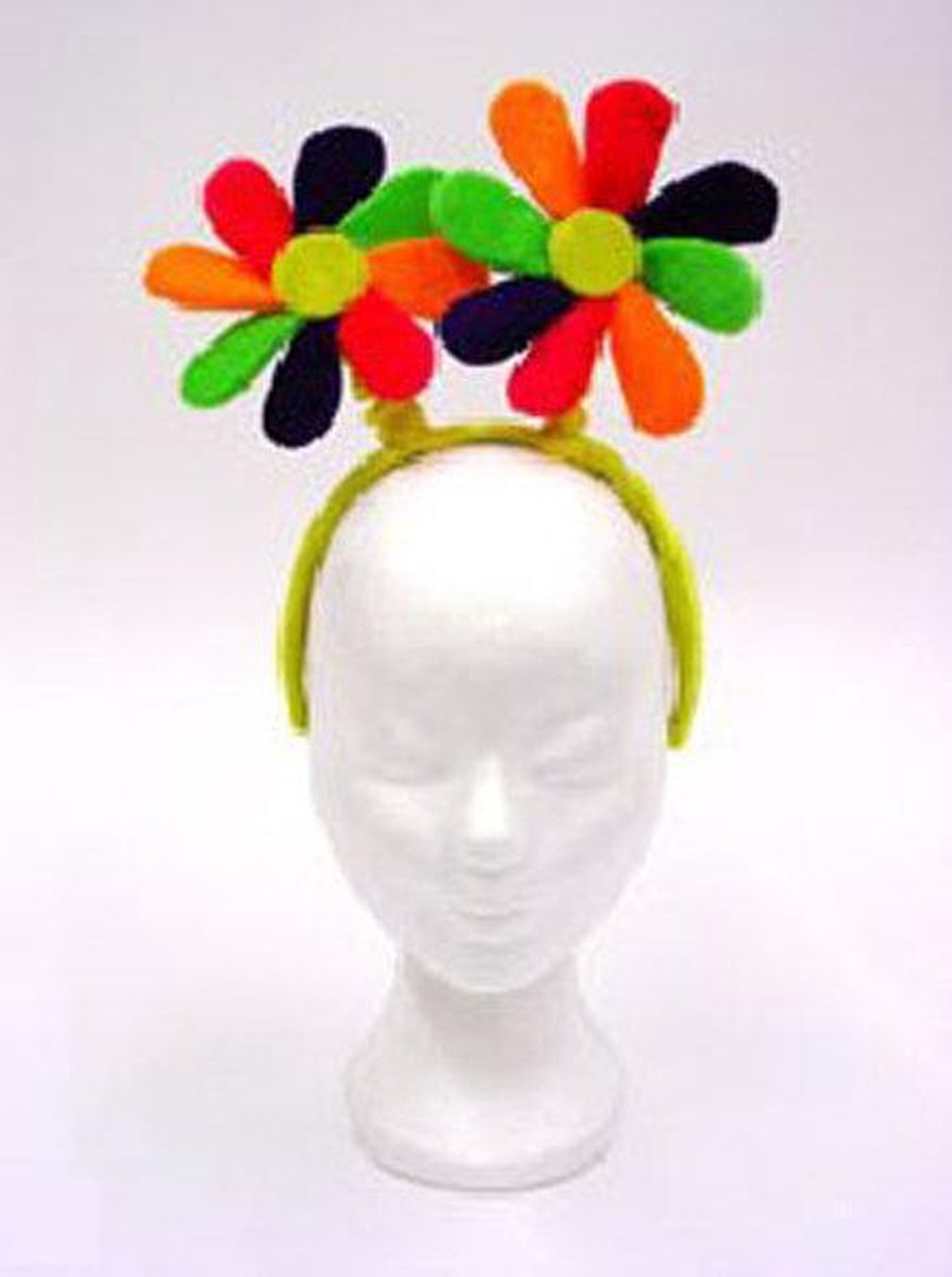 Diadeem Bloemen Ass.Kleur