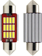 Set auto C5W LED festoon 41mm - Xenon wit 6000K - Canbus geschikt - 12 Volt