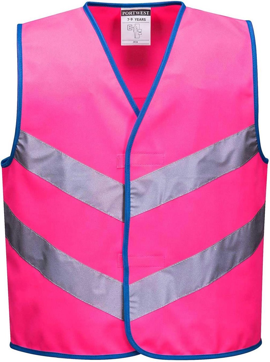 Kinder verkeersvest Roze - 4-6 jaar