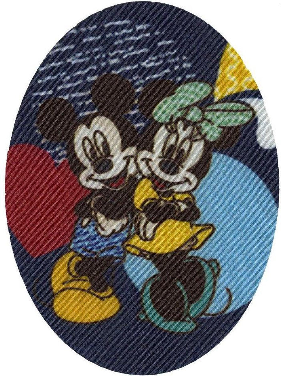 HKM APPLICATIE MICKEY EN MINNIE MOUSE OPSTRIJKBAAR - 70 X 90MM 5 STUKS.