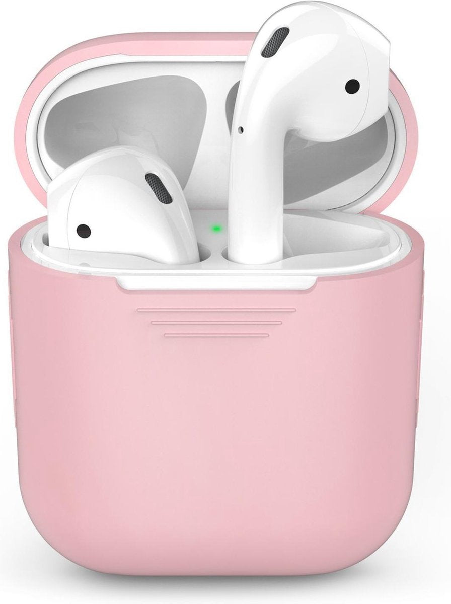 Siliconen Beschermhoes Cover voor Apple AirPods Case - Licht Roze