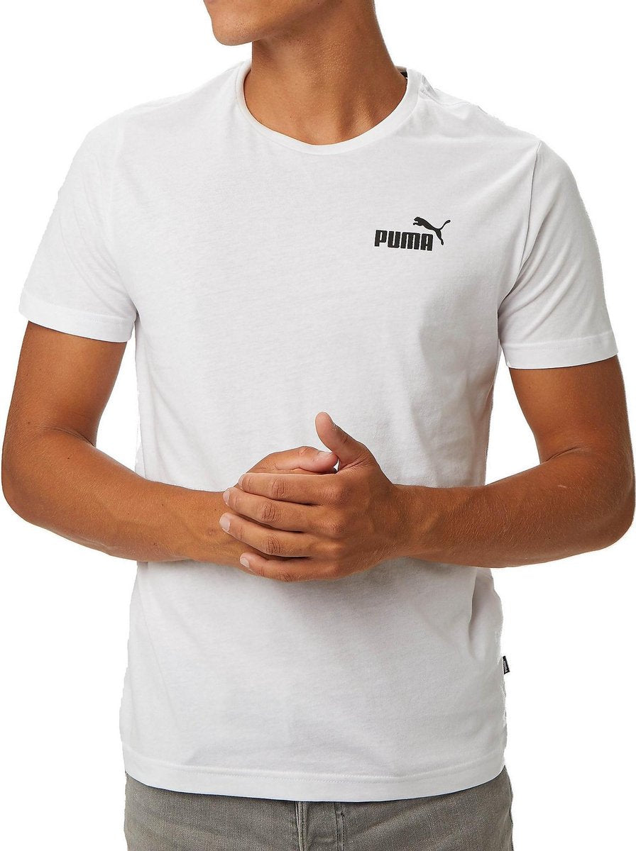 Puma Essential Small Logo Shirt Wit Heren - Maat XXL