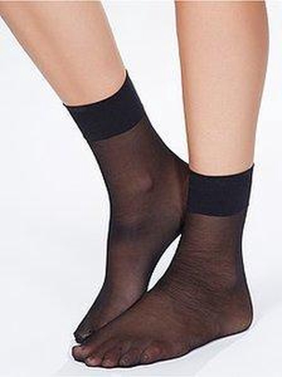 Pantykous|18 paar|15 denier lycra|Kleur:"Zwart"|Maat One size|Free Size Fit