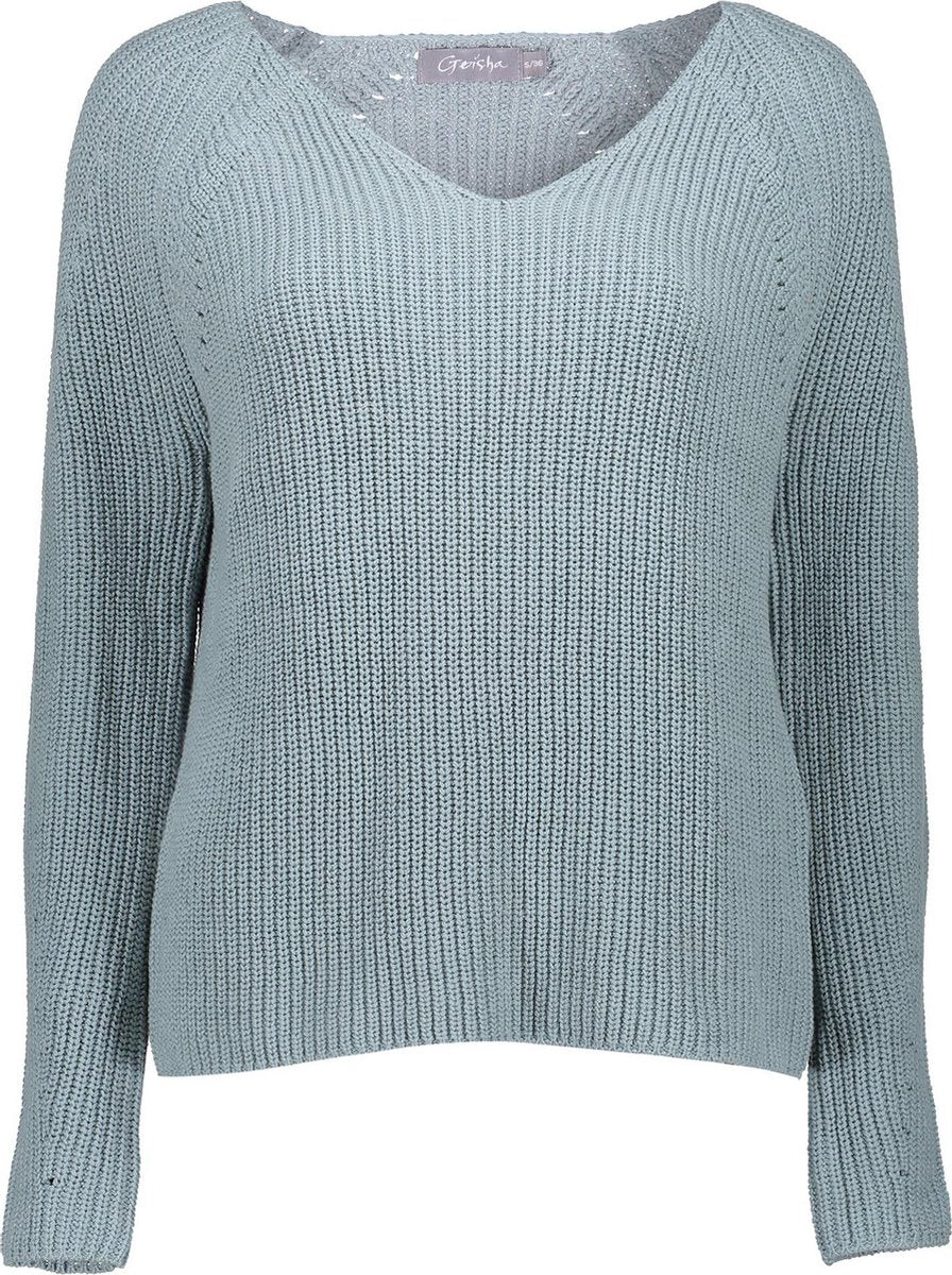 Pull V Neck 14054 Ice Blue