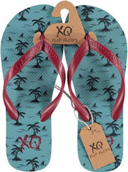 Xq Footwear Teenslippers Palmboom Heren Eva Blauw Maat 42
