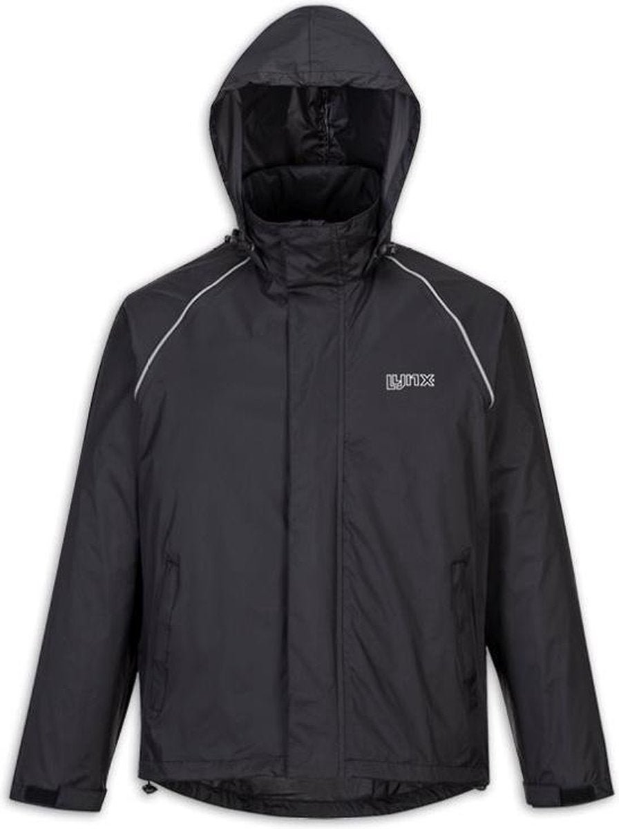 Lynx Regenjas Dry & Go Heren Nylon Zwart Maat Xl