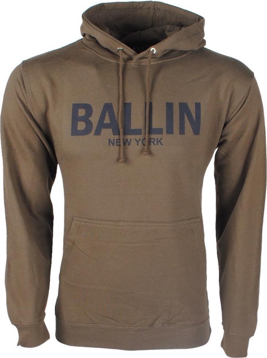 Ballin - Heren Trui - Hoodie - Sweat - Kaki