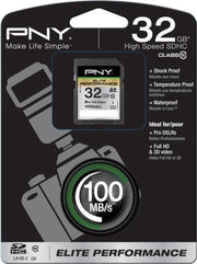 PNY flashgeheugens 32GB SDHC