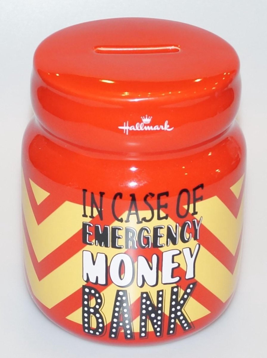 Hallmark Moneybank - Spaarpot IN CASE OF EMERGENCY