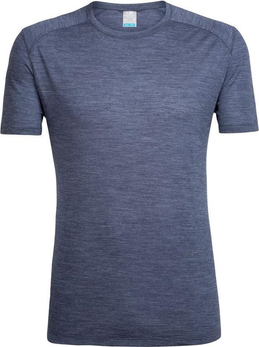 Icebreaker - Mens Sphere SS Crewe Midnight navy hthr - Maat XL