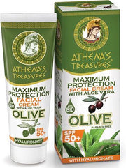 Pharmaid Athenas Treasures Natuurlijke  Gezichtscreme effectieve Bescherming met Aloe Vera SPF50+  50ml