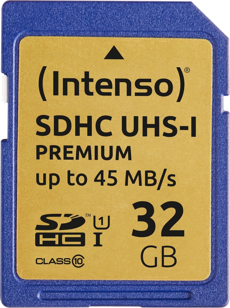 Intenso flashgeheugens 32GB SDHC