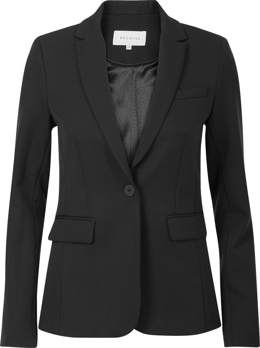 Promis Dames Blazer Zwart Maat XS