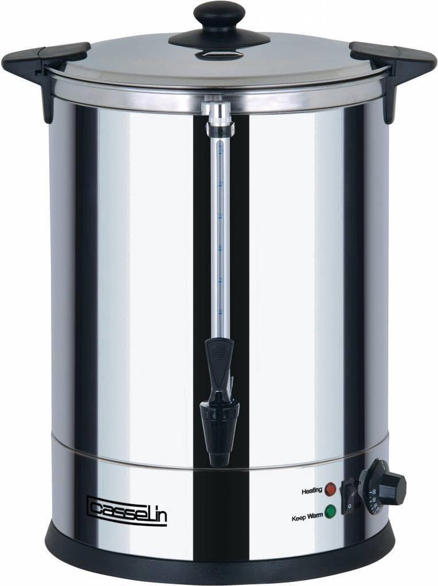 Heetwaterdispenser RVS | dubbelwandig plus Tapkraan | Ø318mm | 20 Liter