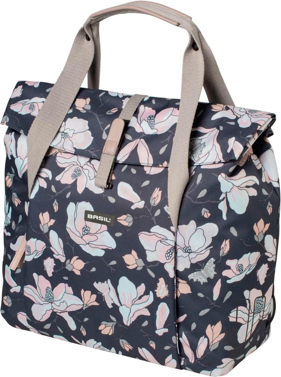 Basil Magnolia Fietsshopper - Enkele fietstas - Donkerblauw - 18 Liter