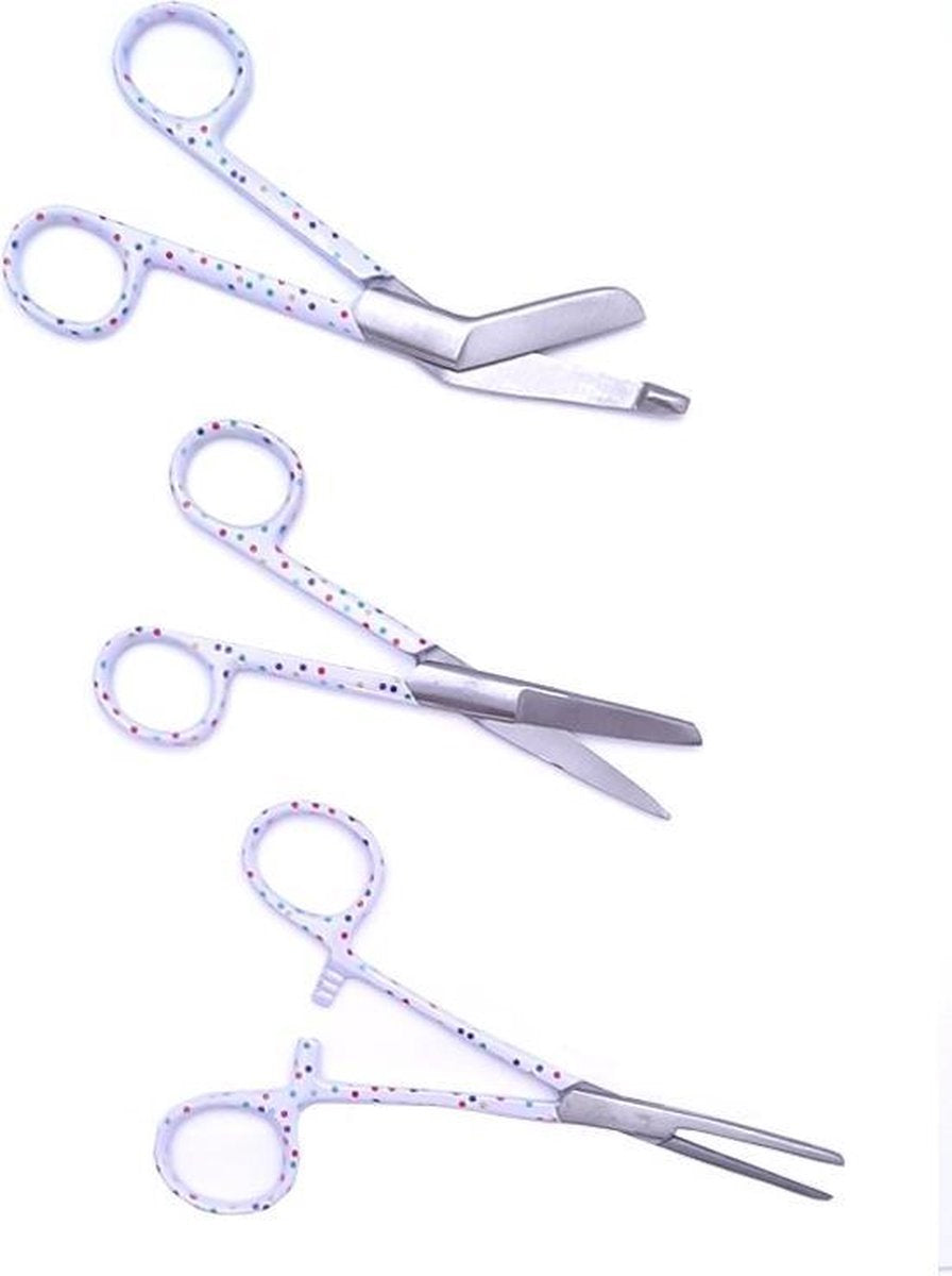 Verpleegkunde Scharen Set - Confetti | Zorg - Zuster - Cadeau - Verpleegster - Accessoires