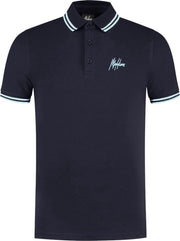 Malelions Din Polo - Navy/Light Blue