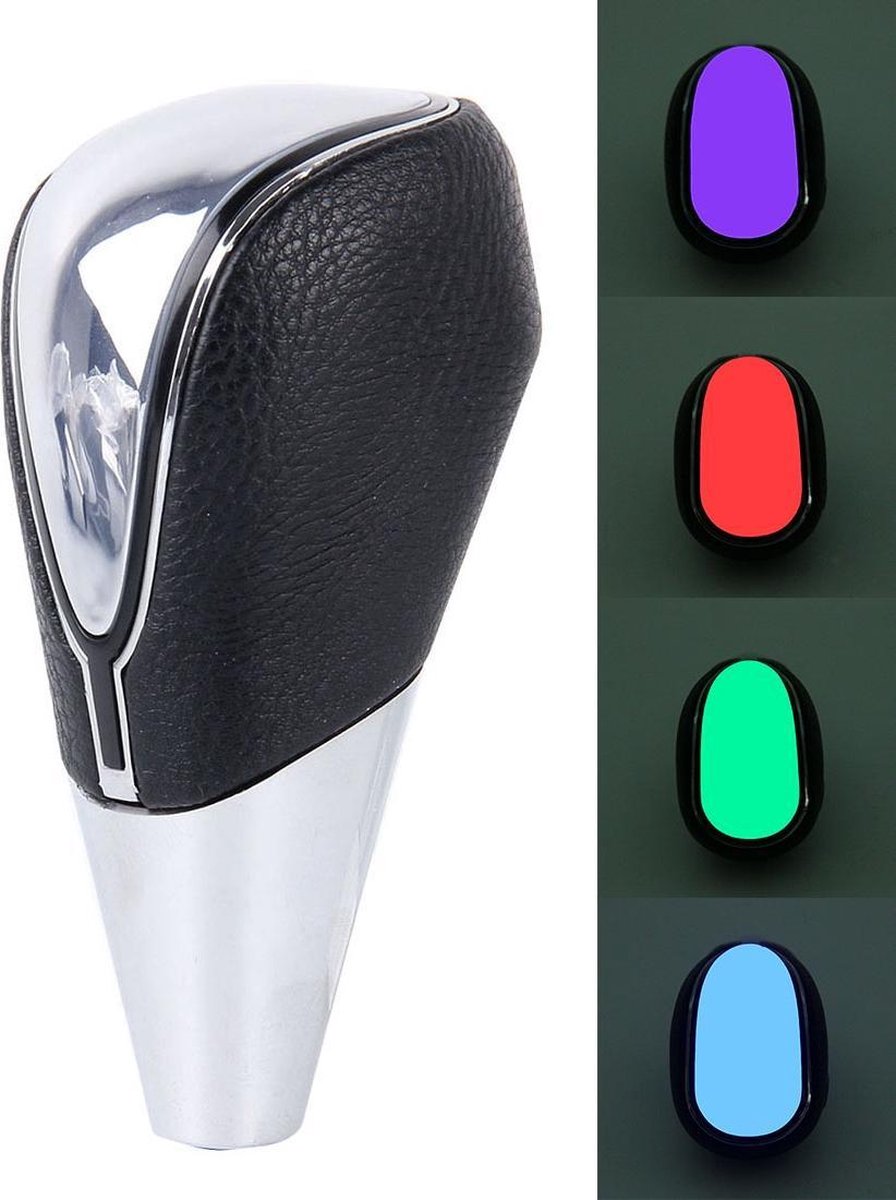 Kleurrijke auto ademend Racing Dash LED Magic Lamp zwart lederen pookknop