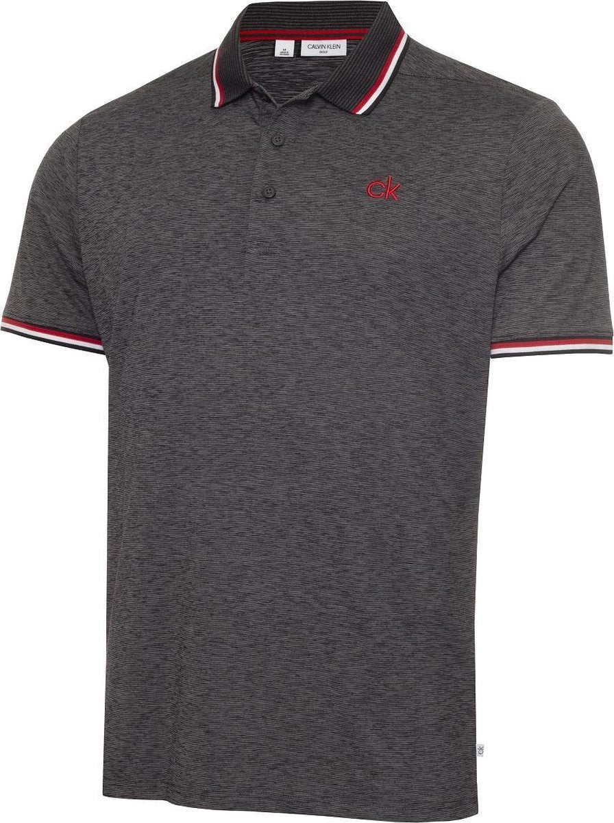Calvin Klein Heren Polo - Casper - Charcoal - M