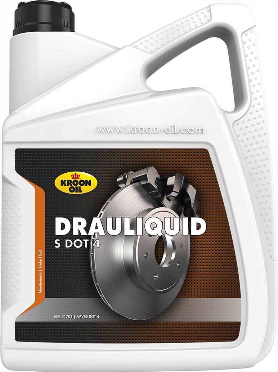 Kroon Oil Remvloeistof DOT 4 Inhoud 5 LTR