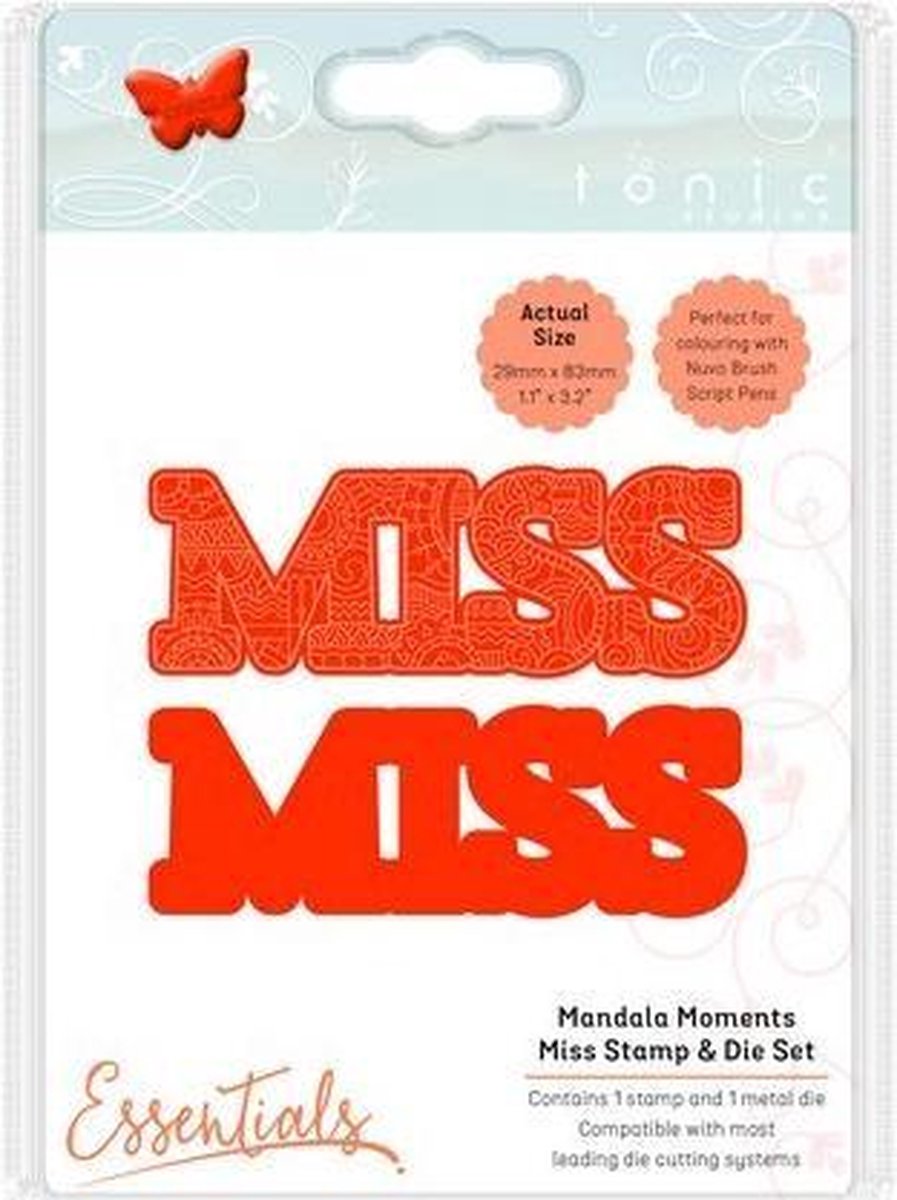 Tonic Studios mandala moments - miss stempel & Mal set 1544E