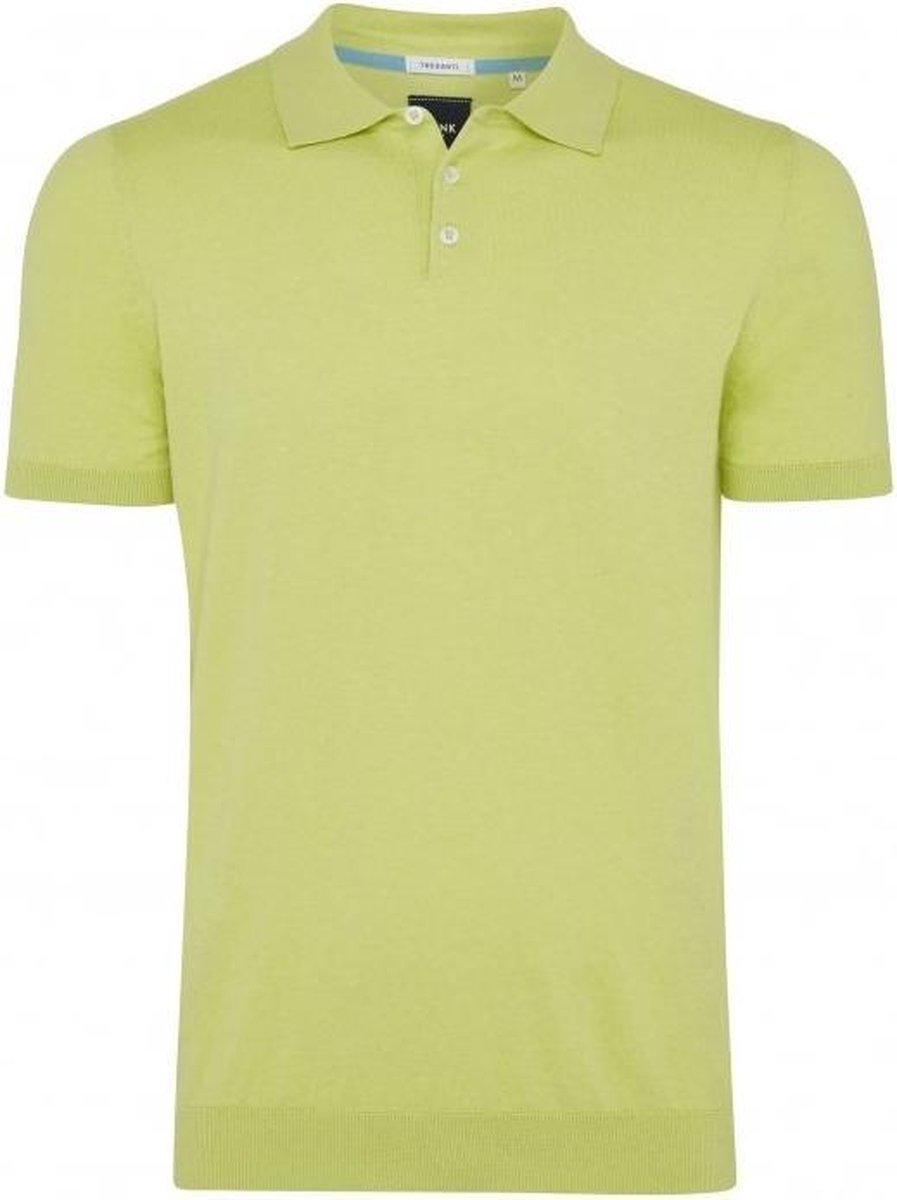 Tresanti Heren Poloshirt Geel Contrast Boord Piqué Regular Fit - L