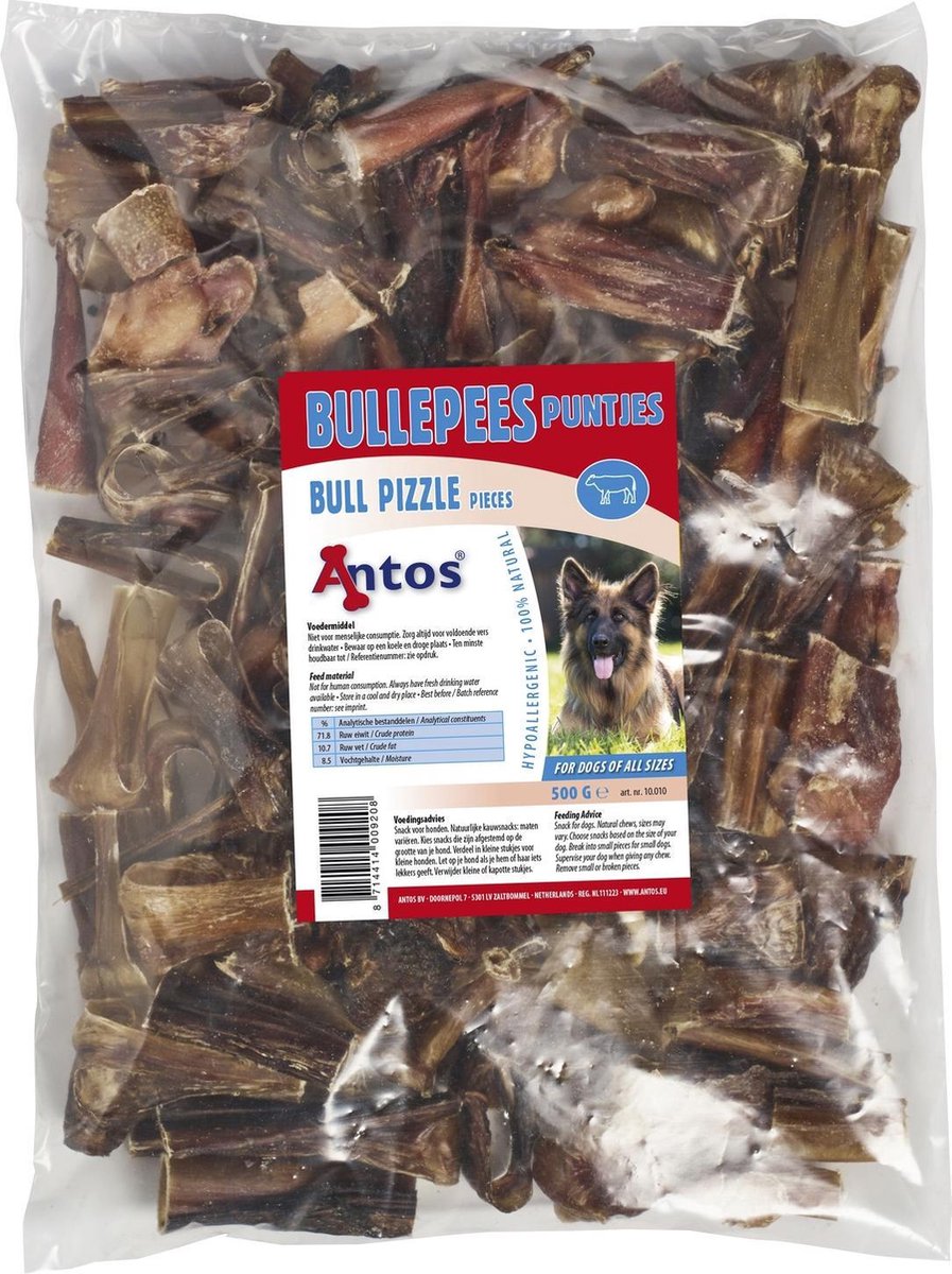 Antos Bullepeespuntjes Hondensnack - 500 g