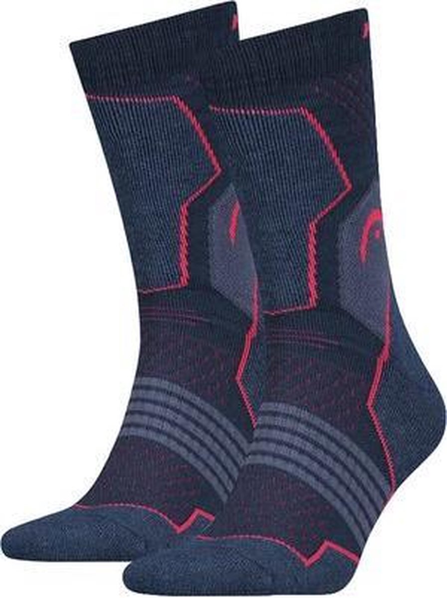 Head - Hiking 2-pack roze/blauw - maat 35-38