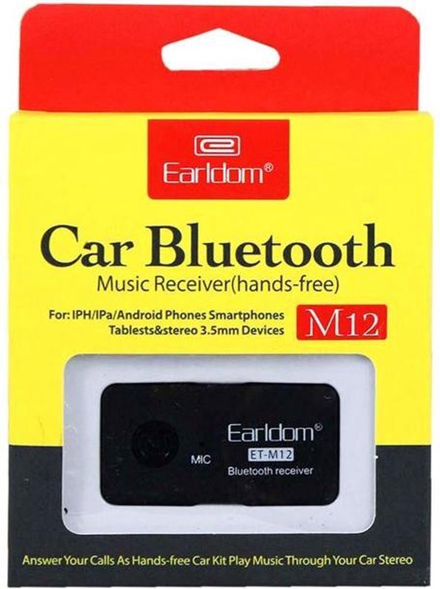 Earldom Bluetooth Stereo FM Transmitter - Voor Bellen & Muziek in de Auto - M12