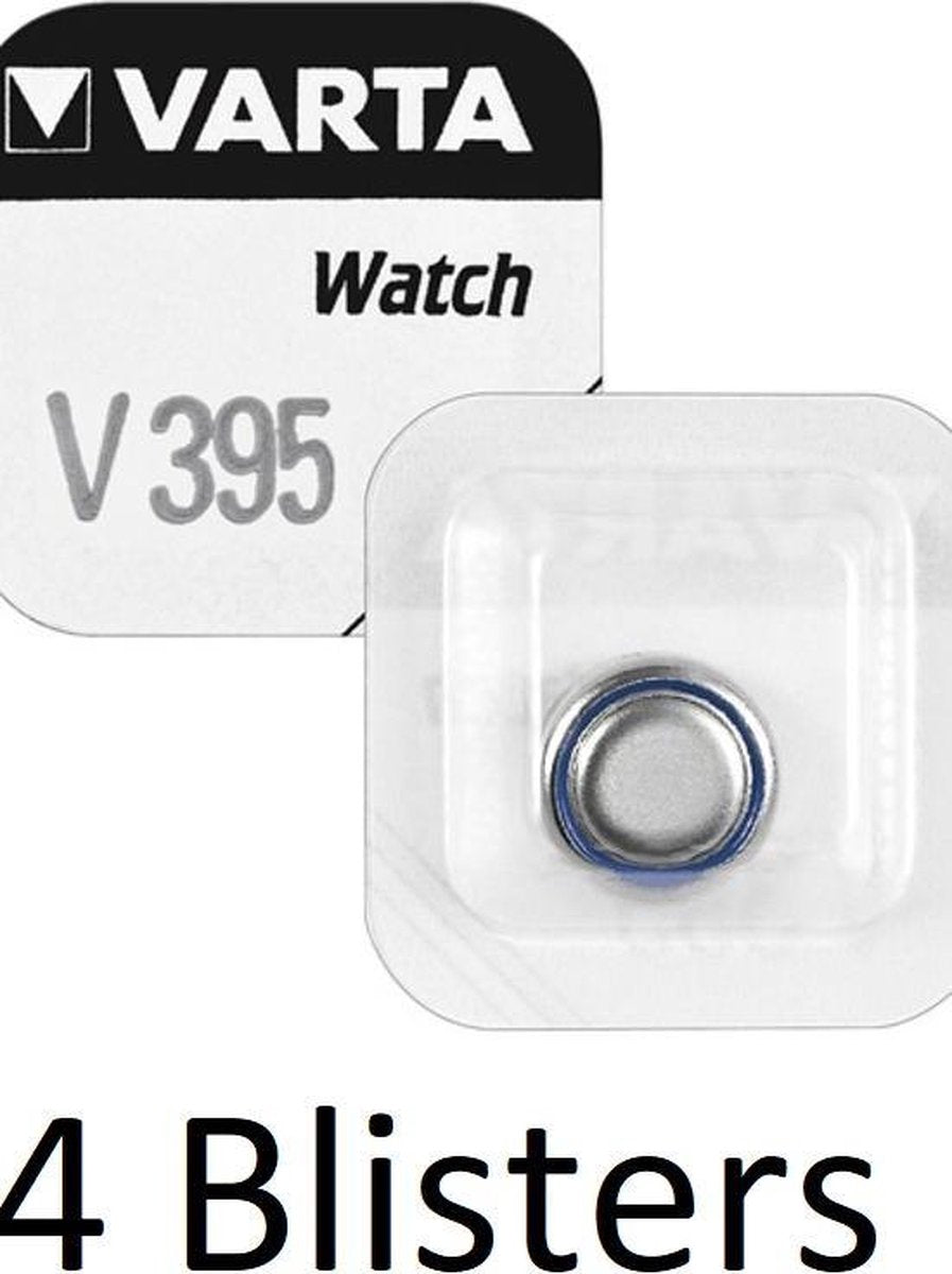 4 stuks (4 blisters a 1 st) Varta SR927 SW/SR57 SW/V395  Single-use battery Zilver-oxide 1