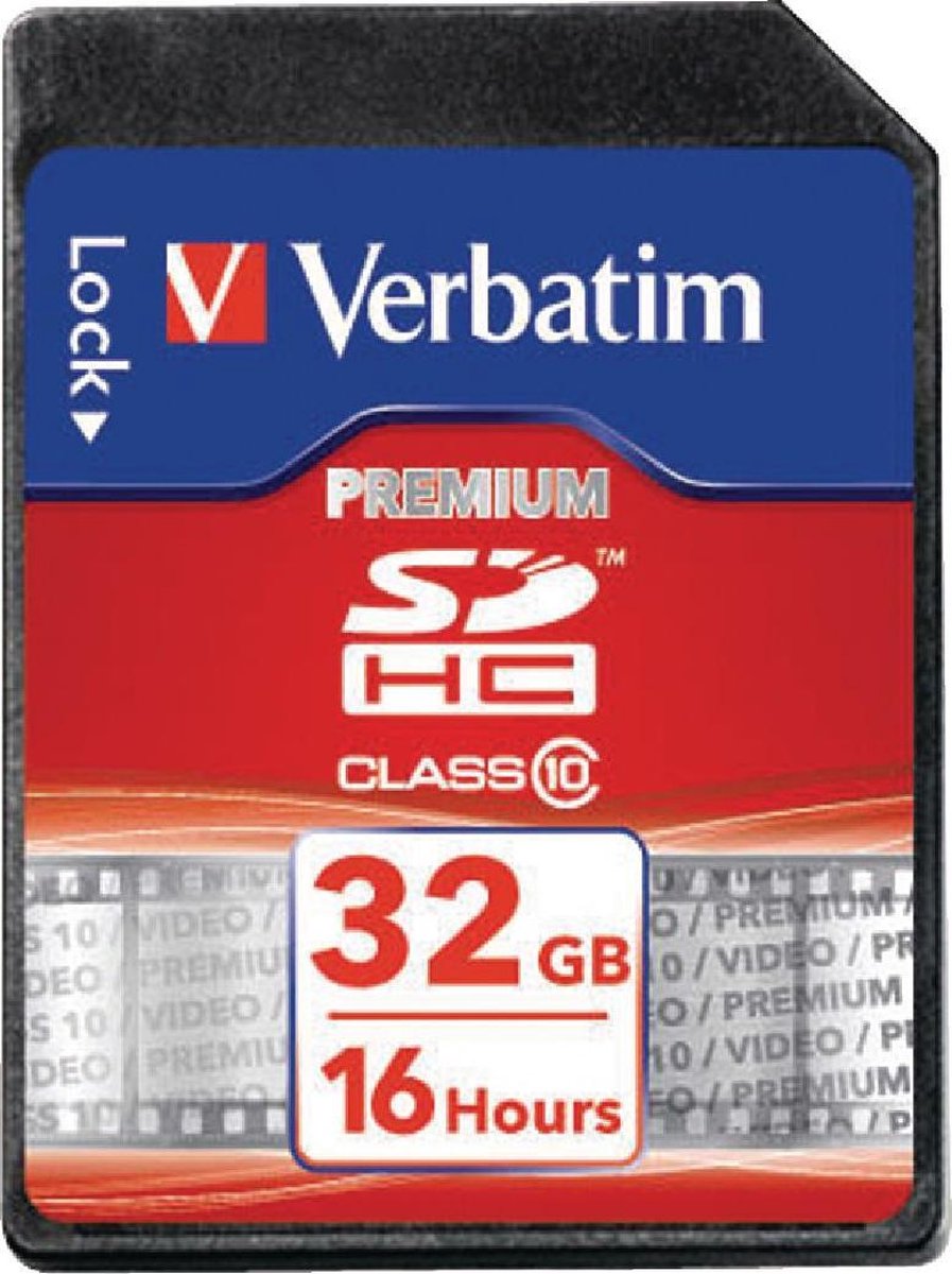 Verbatim Premium 32GB SDHC Klasse 10 flashgeheugen