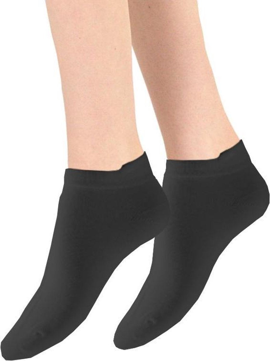Sport sneakersokken plush kleur: zwart maat: 40/46