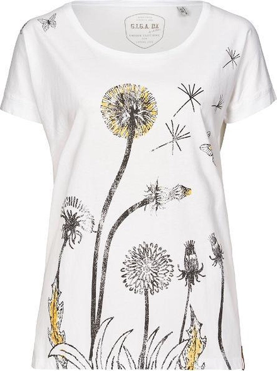 Killtec dames shirt wit+zonnebloem - maat 40