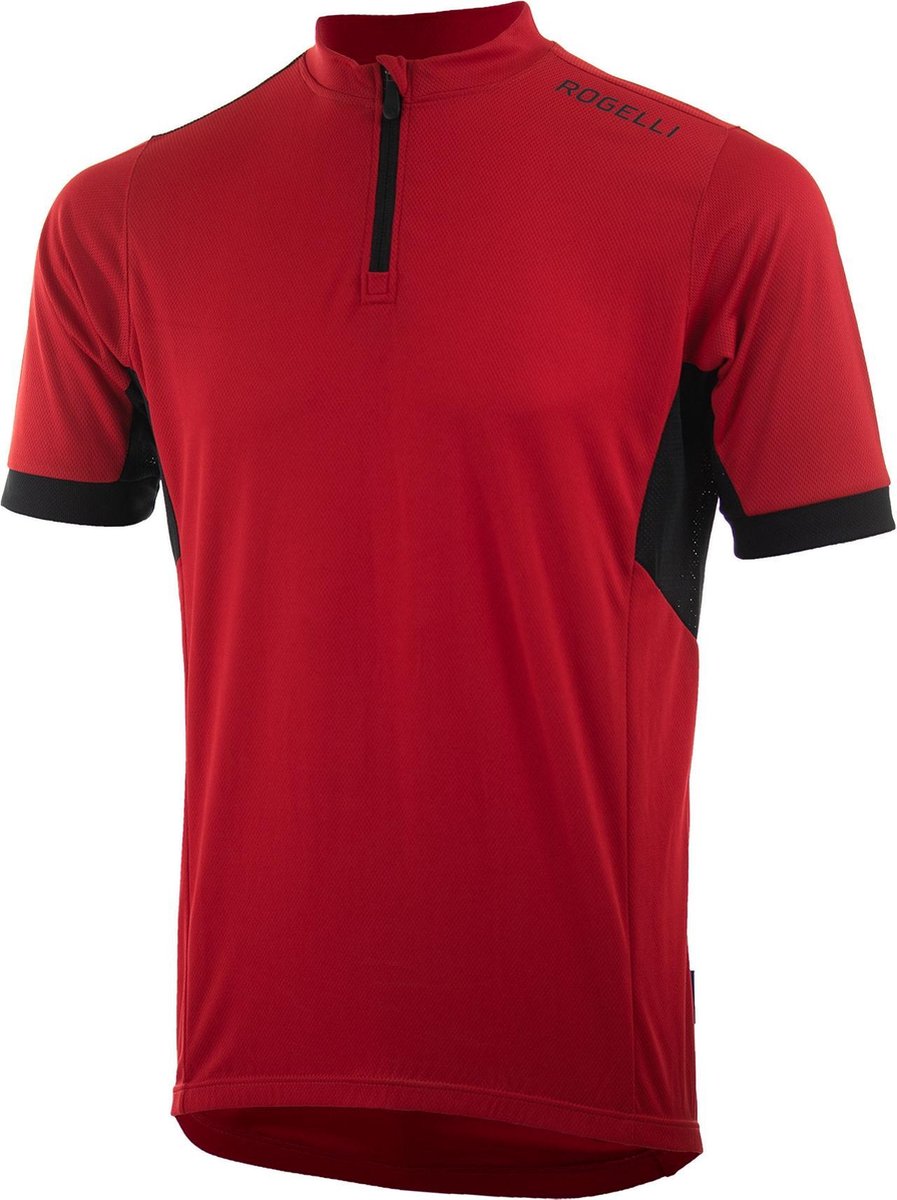 Rogelli Perugia 2.0  Fietsshirt - Heren - Korte mouwen - Maat XL - Rood/Zwart
