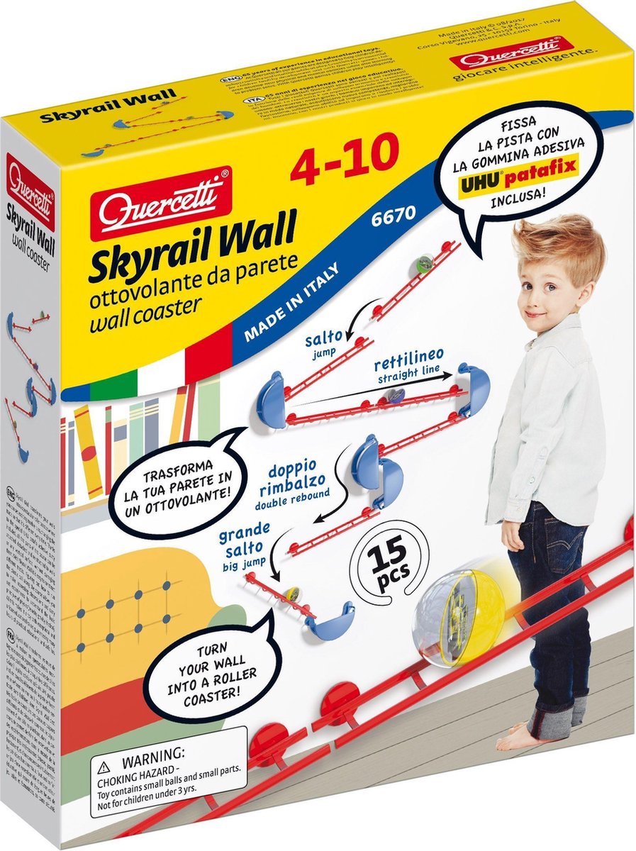 Quercetti Knikkerbaan Skyrail 15 delig