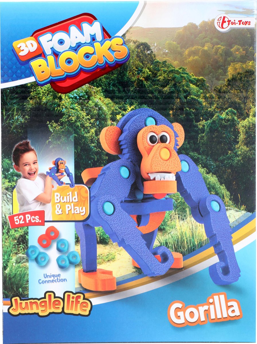 Aap 3D puzzel van foam | Monkey 3D puzzel