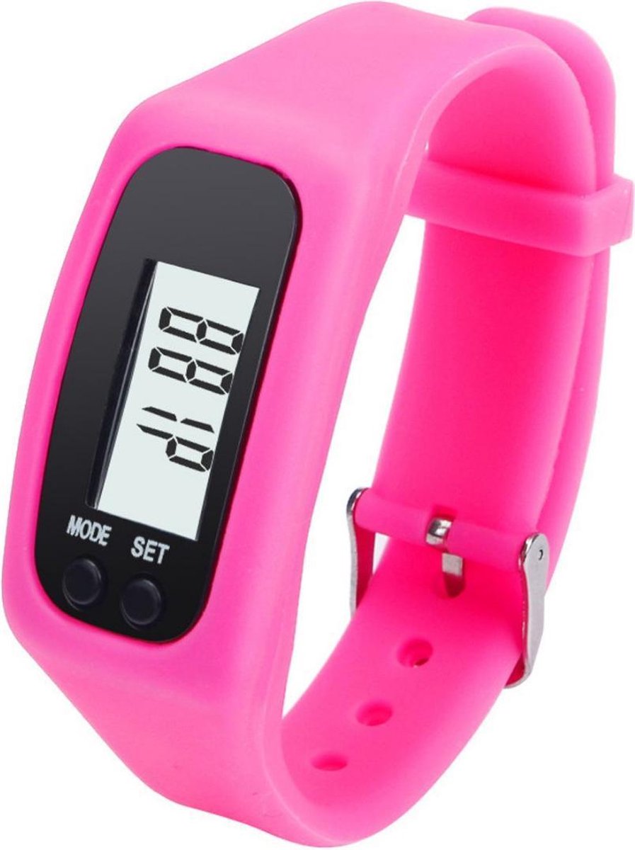 Digitale LCD Stappenteller - Run Stap - Calorie - Loopafstand - Teller - Stappenteller - Roze