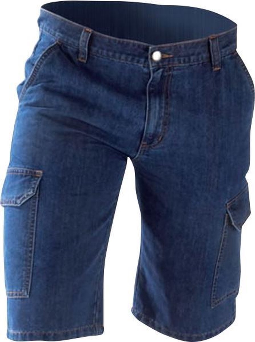 Jeans shorts heren blauw maat 56