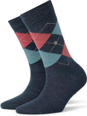Burlington Marylebone Dames Sokken - Blauw - Maat 36-41