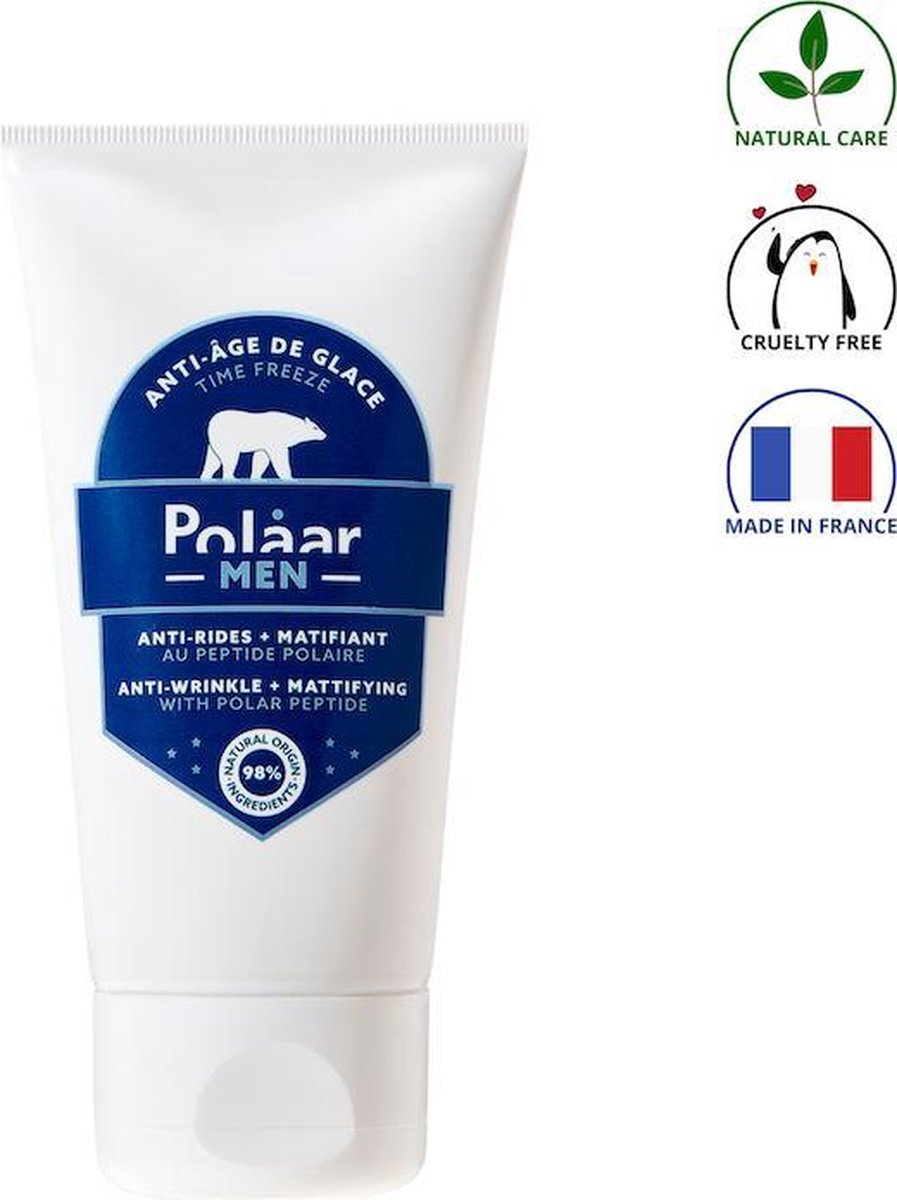 Polaar Men Time Freeze - Dagcrème Mannen - Anti-Age & Matterend  - 50 ml