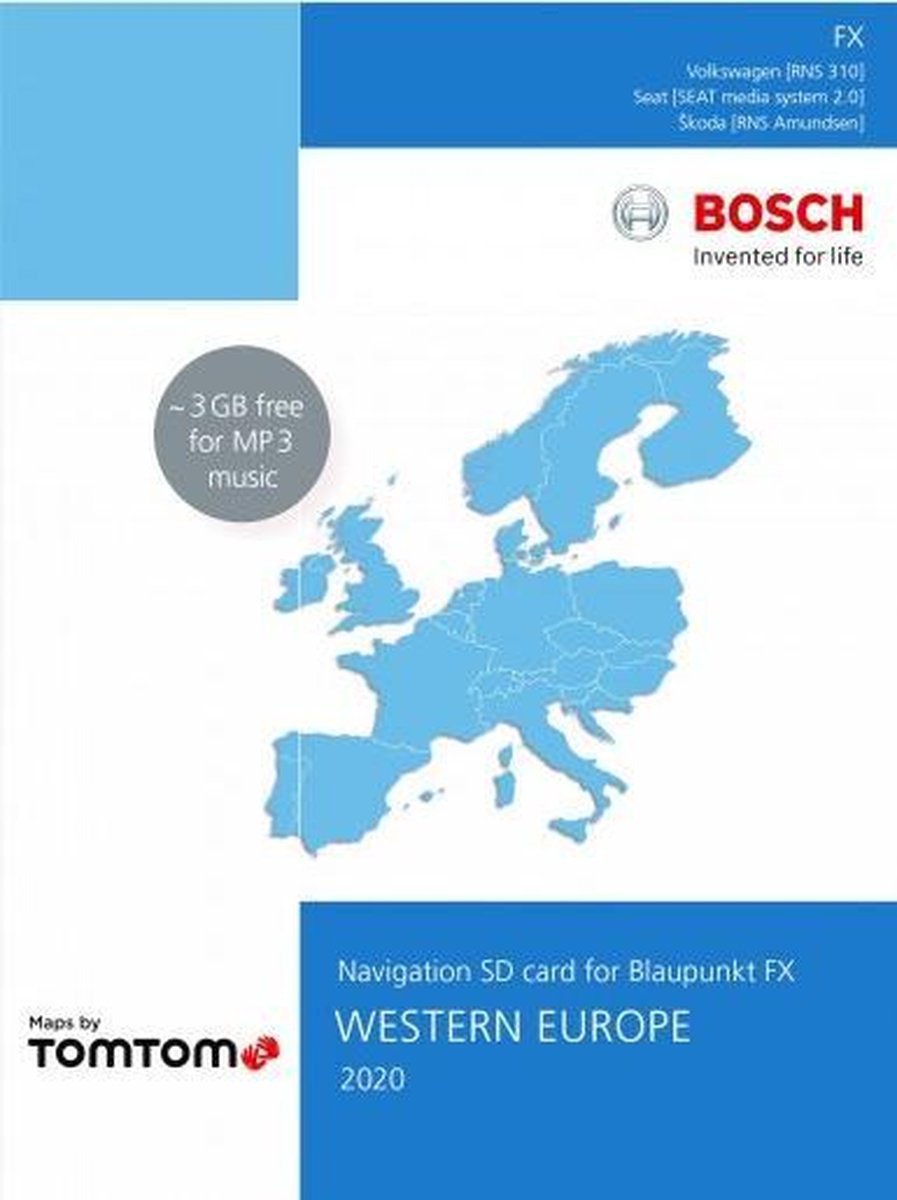 Volkswagen Navigation FX RNS 310 SD West-Europa 2020 V12