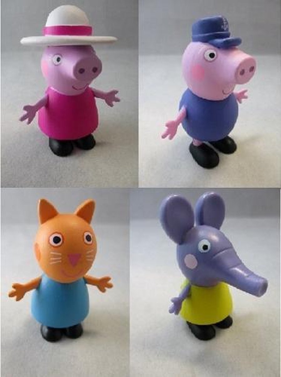 Peppa Big - verzamelset 4 figuren ca 7 cm