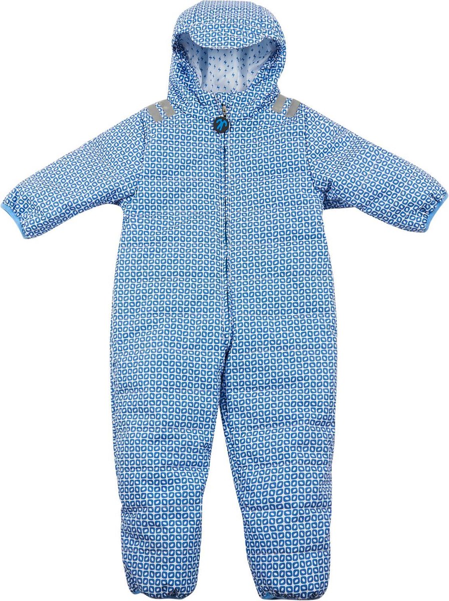 Ducksday - sneeuwpak voor baby unisex - Funky blue - 80