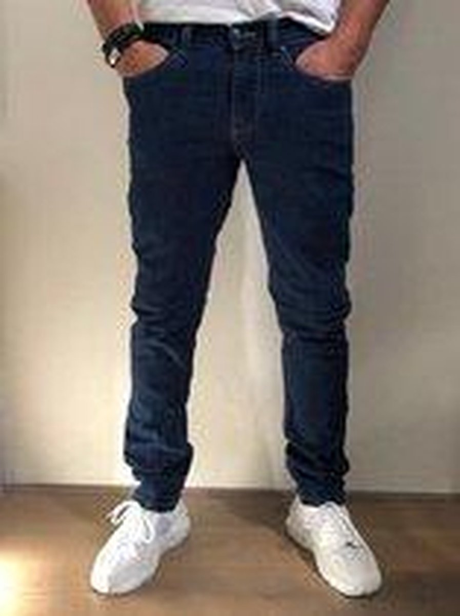 MASKOVICK Heren Jeans Milano stretch SlimFit - DarkStone - W28 X L32