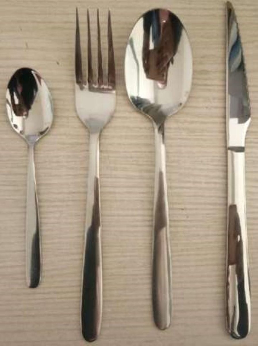 YILTEX – 16 Delig Bestek / Bestekset / Bestekset 4 Persoons / Bestek – Roestvrij Staal – Roestvrij Staal – INOX