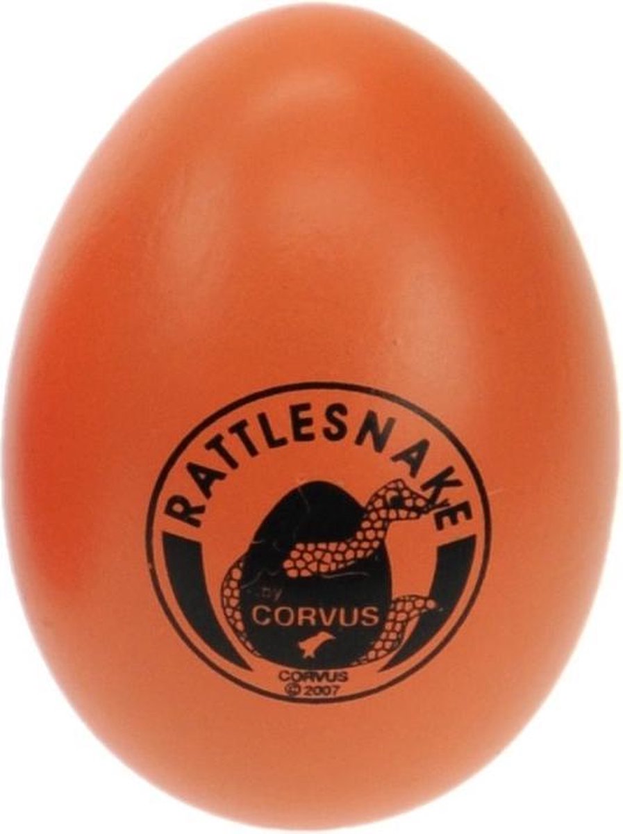 Rattlesnake Percussie-ei Junior 6 X 4 Cm Hout Oranje