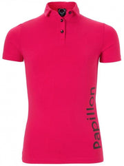 Papillon Poloshirt Dames Fuchsia Maat 44